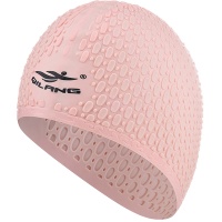 Шапочка для плавания силиконовая Bubble Cap (телесная) E41540