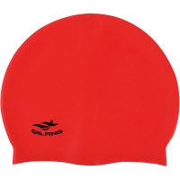 Шапочка для плавания силиконовая взрослая (красная) E41563