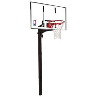 Баскетбольная стационарная стойка, акрил Spalding 54 " Gold In-Ground 88365CN